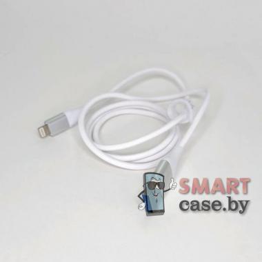 Дата-кабель Profit QY-84 USB - Lightning 3A 100 см плетёный (Белый)