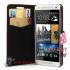 Чехол-кошелек для HTC mini красный в белый горошек