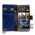 Чехол-кошелек для HTC mini синий