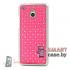 Накладка для HTC one со стразами (розовая)
