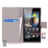 Кожаный чехол - кошелек для Huawei Ascend P6 (США)
