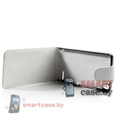 Стильный кожаный чехол - флип для Huawei Ascend P6 (Белый)