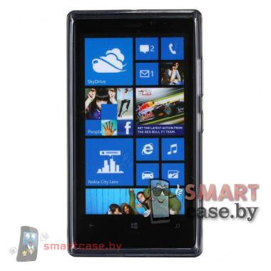 Пластиковый футляр накладка для Nokia Lumia 920 (асфальт)