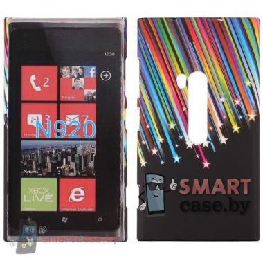 Пластиковый футляр для Nokia Lumia 920 (звездопад)