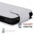 Кожаный чехол флип для Nokia Lumia 920 (белый)