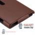 Кожаный чехол флип для Nokia Lumia 920 (коричневый)