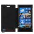 Кожаный чехол флип для Nokia Lumia 920 (черный)