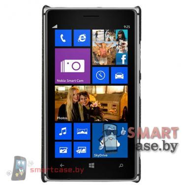 Чехол накладка для Nokia Lumia 925 (Черный блеск)