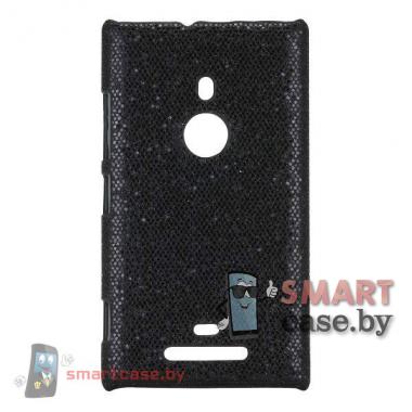 Чехол накладка для Nokia Lumia 925 (Черный блеск)