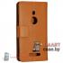 Чехол кошелек для Nokia Lumia 925 кожаный (коричневый)