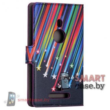 Чехол - кошелек для Nokia Lumia 925 (Звездопад)