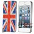 Чехол с покрытием из кристаллов для iPhone 5, iPhone 5s (Британский флаг)