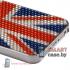 Чехол с покрытием из кристаллов для iPhone 5, iPhone 5s (Британский флаг)