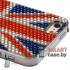 Чехол с покрытием из кристаллов для iPhone 5, iPhone 5s (Британский флаг)