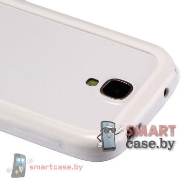 Ударопрочный чехол бампер для Samsung Galaxy S4 (белый)