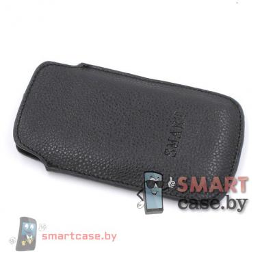 Чехол-карман с язычком Smart 12*6.5 (черный)