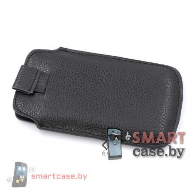 Чехол-карман с язычком Smart 12*6.5 (черный)
