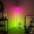 Скандинавский светодиодный напольный RGB светильник 140 см с пультом (Чёрный)