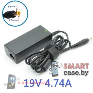 Блок питания (зарядное) для ноутбука Acer 19V, 4,74A (штекер 5,5x1,7)