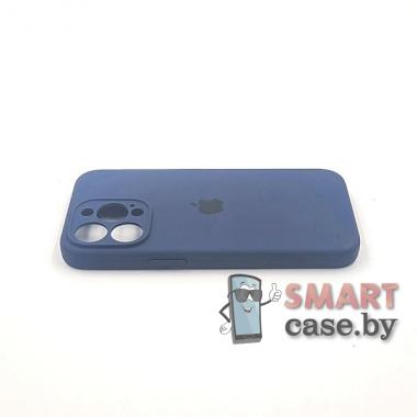 Силиконовый чехол Full Camera Silicone Case для iPhone 13 Pro (темно-синий)
