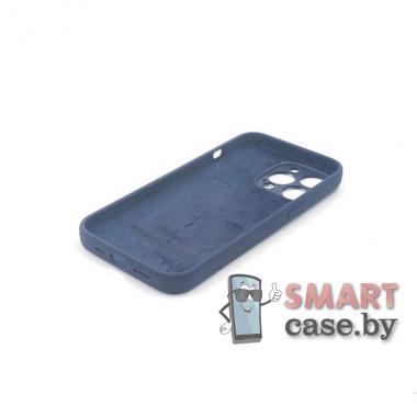 Силиконовый чехол Full Camera Silicone Case для iPhone 13 Pro (темно-синий)