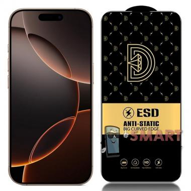Защитное стекло для iPhone 16 Pro на весь экран 6D (Черное)