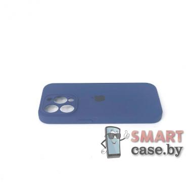 Силиконовый чехол для iPhone 14 Pro Full Camera Silicone Case (тёмно-синий)