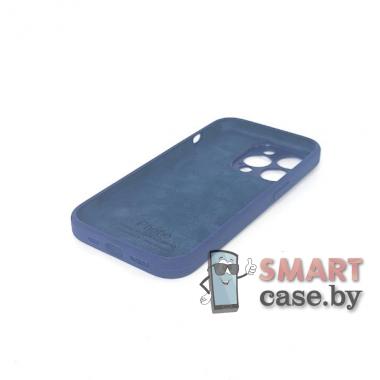Силиконовый чехол для iPhone 14 Pro Full Camera Silicone Case (тёмно-синий)