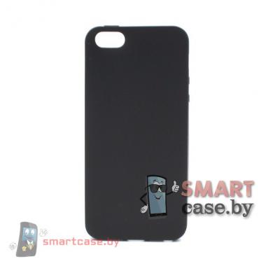 Силиконовый чехол для iPhone 5/5S (черный)