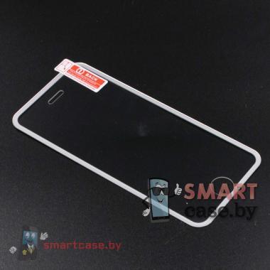 Закаленное стекло для iPhone 5/5s 0,33 мм, 9H(с серебряной полосой)