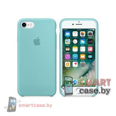 Силиконовый чехол для iPhone 5/5S Silicone Case (Бирюзовый)