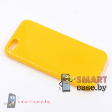 Силиконовый чехол для iPhone 5/5s (жёлтый)