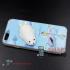 Силиконовый чехол антистресс для iPhone 5/5S (Белый мишка)
