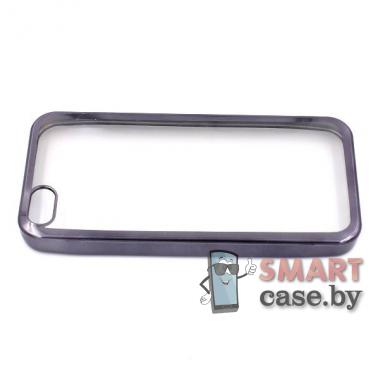 Силиконовый чехол для iPhone 5/5S (с чёрной полосой)
