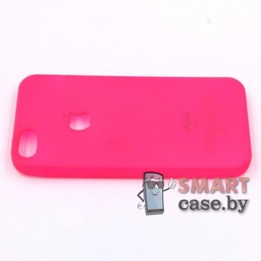 Силиконовый чехол для iPhone 5/5S (розовая фуксия)