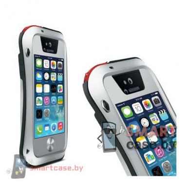 Экстремальный чехол для iPhone 5/5s Love Mei (Металлик)