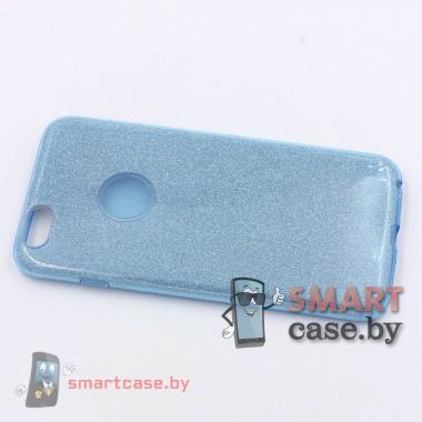 Силиконовый чехол для iPhone 5, iPhone 5s (Нежно-голубой)