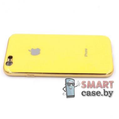 Силиконовый глянцевый чехол для iPhone 6/6S (жёлтый)