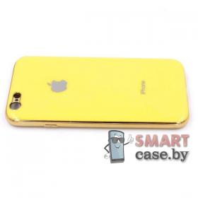 Силиконовый глянцевый чехол для iPhone 6/6S (жёлтый)