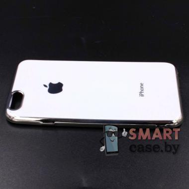 Силиконовый глянцевый чехол для iPhone 6/6S (белый)