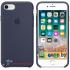 Силиконовый чехол для iPhone 6/6S Silicone Case (темно синий)