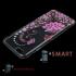 Чехол со стразами для iPhone 6 силиконовый (Цветы в стразах)