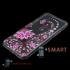 Чехол со стразами для iPhone 6 силиконовый (Цветы в стразах)