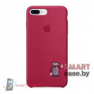 Силиконовый чехол для iPhone 7/8 Silicone Case (малиновый)
