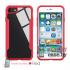Бампер для Apple iPhone 7 / 8 акриловый пластик + силикон (Красный)