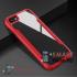 Бампер для Apple iPhone 7 / 8 акриловый пластик + силикон (Красный)