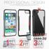 Бампер для Apple iPhone 7 / 8 акриловый пластик + силикон (Красный)