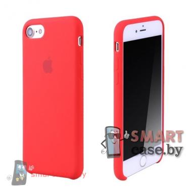 Силиконовый чехол для iPhone 7/8 Silicone Case (красный)