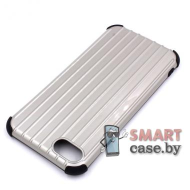 Чехол силиконовый для iPhone 7, 8 Luggage Case + наклейки DIY (серый)