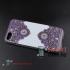 Силиконовый чехол для iPhone 7 со стразами (Фиолетовая мандала)